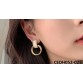 CEDH052 YQG Round drop Pair Earrings