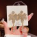 CEDH125 DDJ Leaf Chandelier Drop Earrings Pair