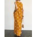 Sleeveless Pocket Polka Dot Round Neck Maxi Dress