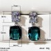 TEDH311 CSH Double Cushion Drop Earrings