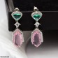 TEDH290 CSH Trillion Teardrop Earrings