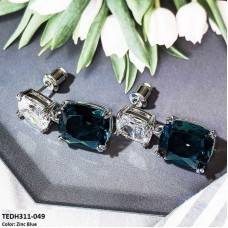 TEDH311 CSH Double Cushion Drop Earrings